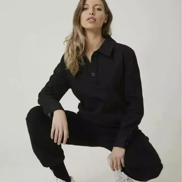 ROZALIA X ATOIR The Collar Top Black Size S M RRP $199 BNWT - Picture 1 of 6